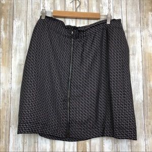 Gap Skirt Plus Exposed Zipper Printed Plus Sz 20
